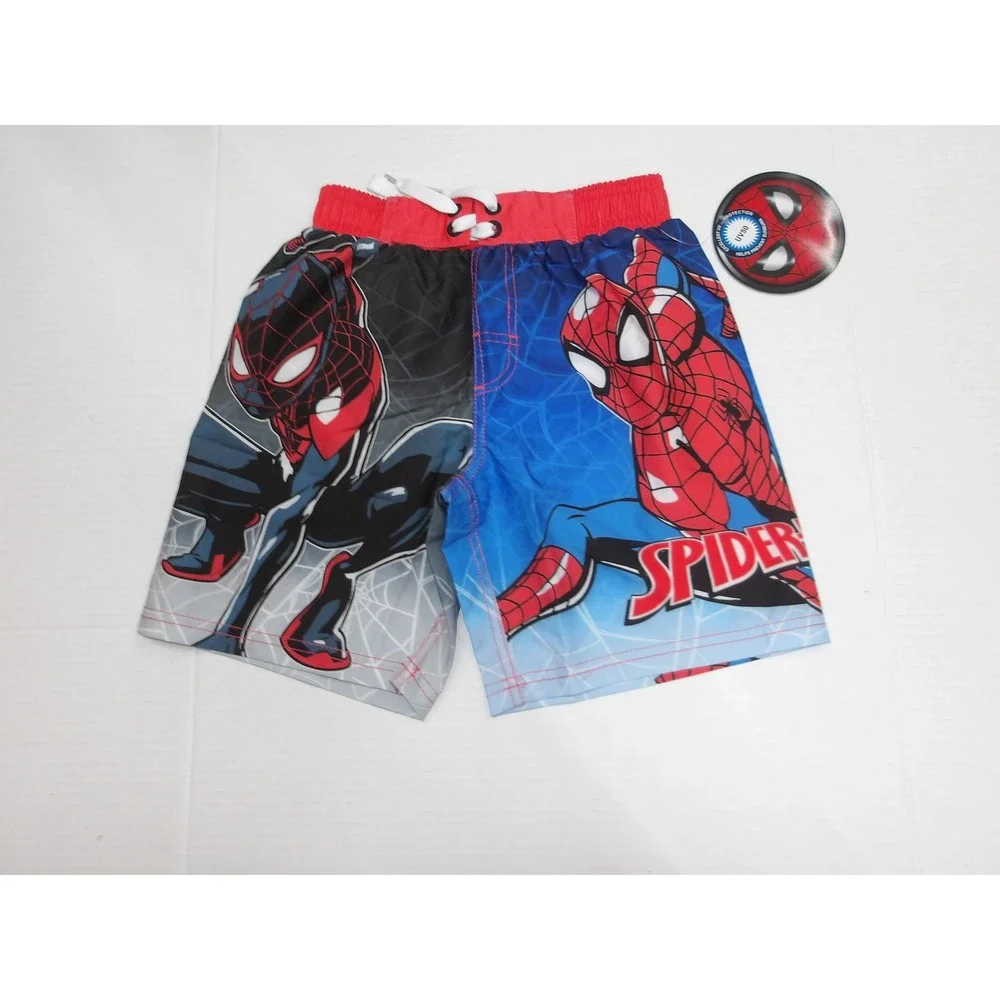 Marvel Spider-Man Boys Swim Trunks UV50 Blue Red Black Size‎ 6/7 / #26557